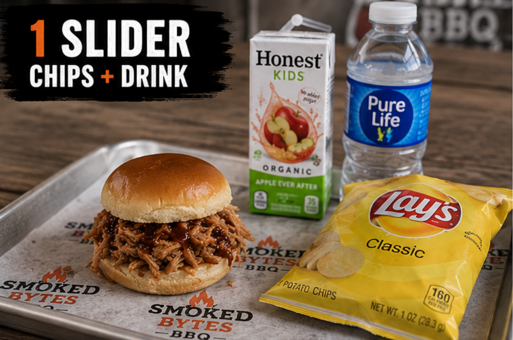 Kids Pulled Pork Slider Meal